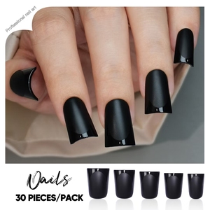 Ongles en gel acrylique à presser, couvrance totale, faux ongles, motifs pré-dessinés, <span class=keywords><strong>manucure</strong></span> française, faciles à poser pour la beauté des doigts - Product Image 5