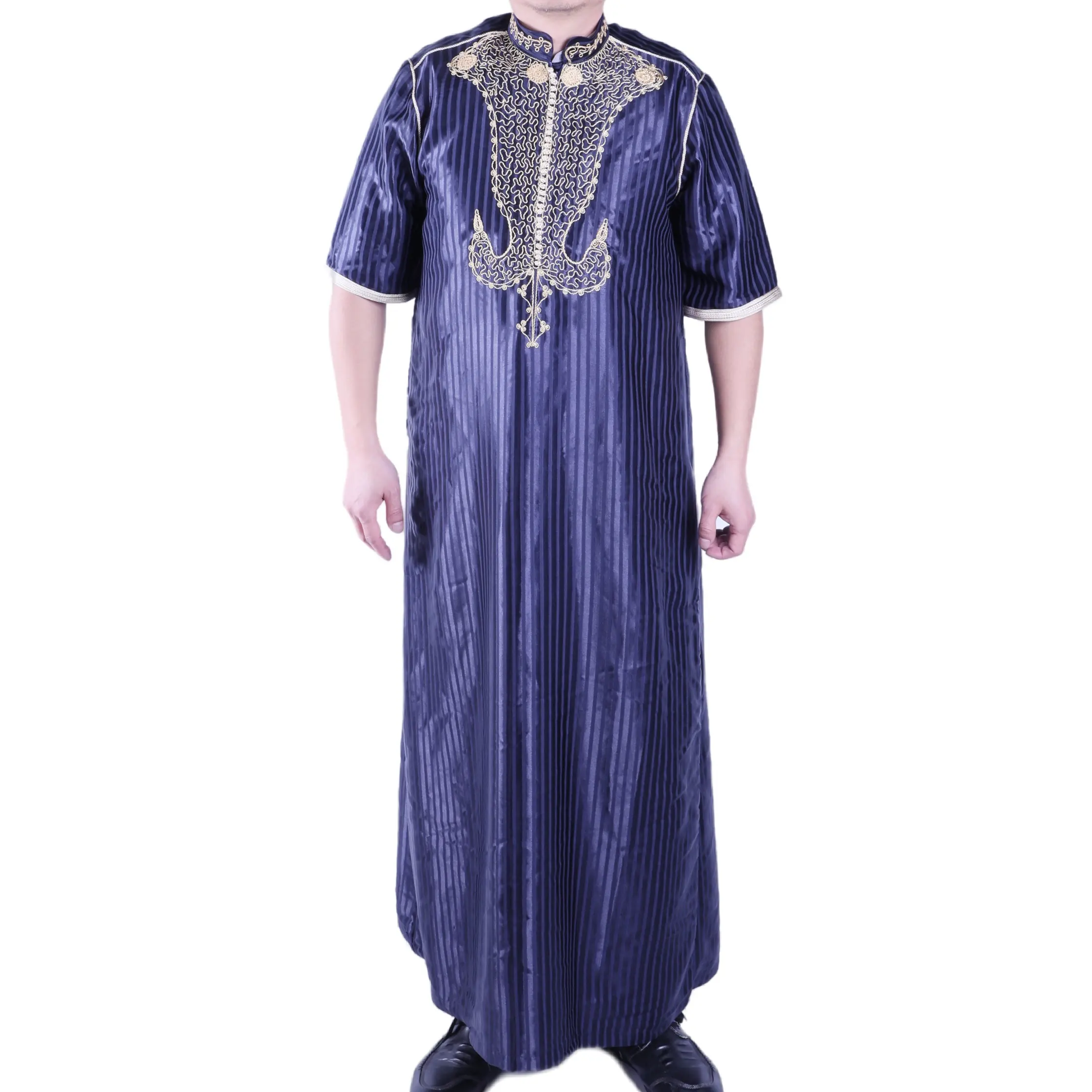 Desain dekoratif jubah Arab Muslim pakaian doa gaun Afghan Dubai abaya Turki