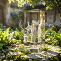 Cubo di Cristallo K9 Lucido HDW all'Ingrosso, Cornice Fotografica in Cristallo Personalizzata con Incisione Laser 3D per Souvenir