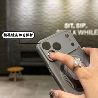 Coque de téléphone givrée mate avec anneau magnétique et support pour iPhone 17 16 15 14 Pro Max, support intégré, coque arrière antichoc en PC et TPU