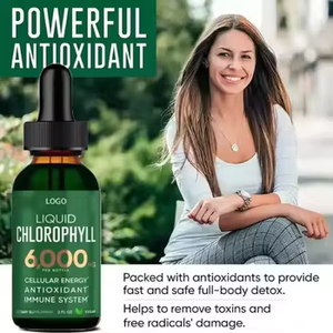 Ausreson OEM Clorofila Gotas Vegano Pérdida de peso Boost Clorofila Líquido Muestra gratis Suplementos herbales Vitamina de confianza - Product Image 2