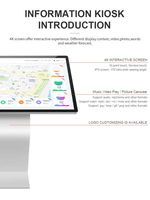 Kiosque interactif de tablette d'écran tactile d'information d'affichage horizontal de système d'Android de support de plancher