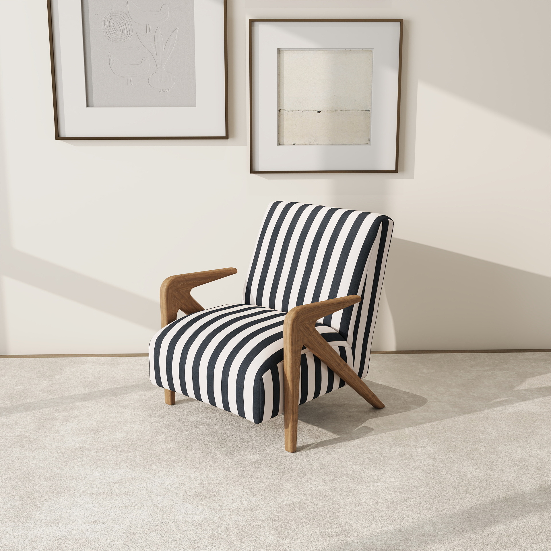 Bois d'hévéa rayé noir et blanc