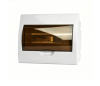Boîtier de disjoncteur intérieur TSM certifié CE, IP40, couvercle transparent en ABS, panneau de distribution modulaire 16A 230V pour usage résidentiel