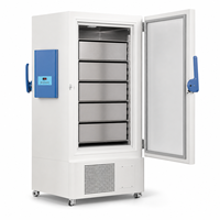 Professionnel -40 ° Congélateur vertical C 208L à très basse température avec contrôle par microprocesseur et roulettes pour laboratoire clinique