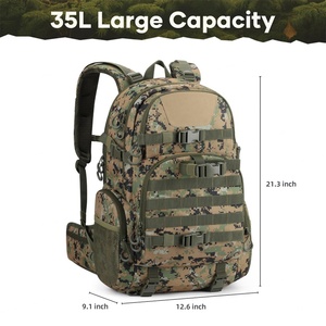 Mochila de Caza para Hombre y Mujer, Impermeable, con Cubierta para Lluvia, Mochila Táctica de Camuflaje de 35L de Larga Duración para Arco - Product Image 2