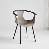 Chaise de bureau créative à dossier haut en plastique, pour la négociation et les loisirs, emballage postal Y