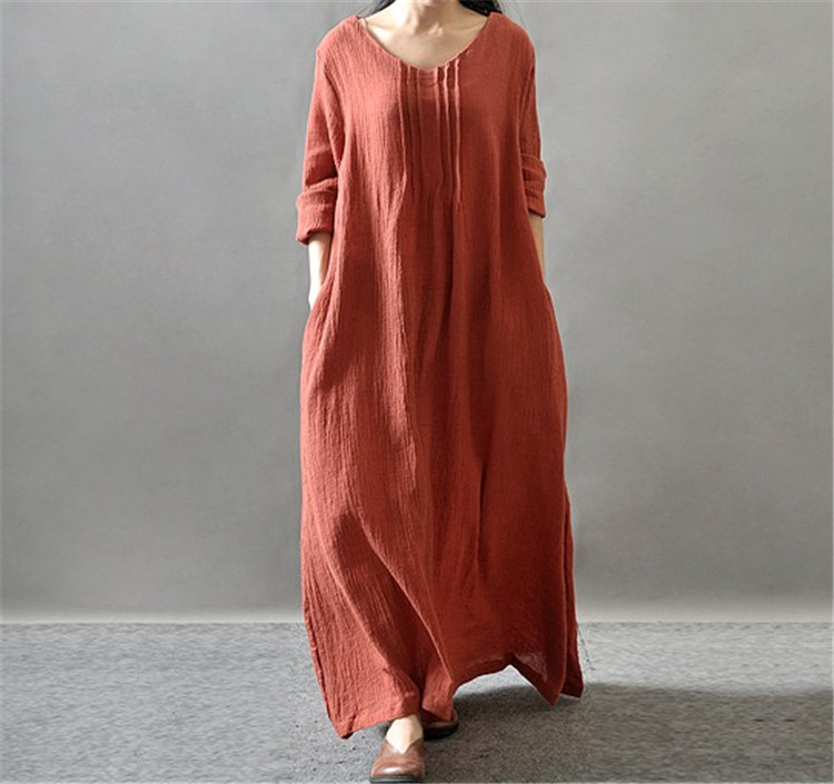 Trend Long Sleeve Maxi Dress for Women