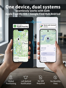 <span class=keywords><strong>Carte</strong></span> intelligente ultra-fine à faible consommation d'<span class=keywords><strong>énergie</strong></span>, compatible avec Apple Find My et Google Find Hub, étanche IP68, recharge sans fil, vente chaude - Product Image 2