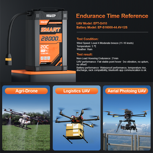 Penjualan laris 2024 baru EP 28000mAh 14S 51.8V 20C baterai Drone Ion litium pintar untuk Drone pertanian - Product Image 4