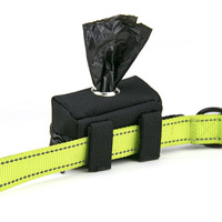 Soporte personalizado para bolsa de excrementos de perro grande para mascotas con dispensador y accesorio de correa para perro gancho de Clip de Metal