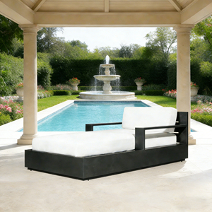 أريكة نوم متعددة الاستخدامات بمقعد واحد مع إطار خفيف وغطاء مقاوم للماء ووسادة قابلة للإزالة للشرفة أو الكابينة أو الاستوديو - Product Image 1