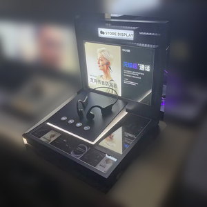 Built in bluetooth Promotion Acrylic Pdq Display Box <b>Headphone</b> Trade Show Exhibition Cabinet Store Counter Retail Display Racks - Product Image 4