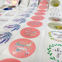 500ps Sealing Stickers Thank You Label Tags for Small Business