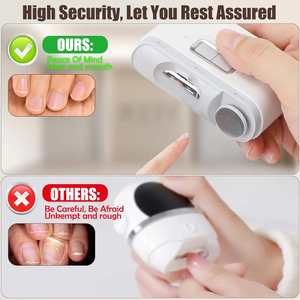 Coupe-ongles automatique intelligent à double vitesse 2 en 1 sans fil rechargeable très vendu coupe-ongles adapté aux bébés pour coupe-ongles - Product Image 2