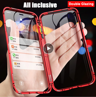Housse en verre trempé pour téléphone portable Redmi Note 10 Pro, étui magnétique pour Xiaomi Note 8 Pro, 360 degrés