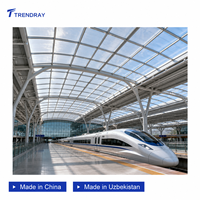 Panneau de toiture transparent en polycarbonate anti-grêle, résistant aux rayures, ignifuge pour centre de transit, aéroport, métro