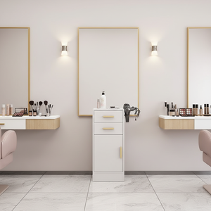 Armoire de rangement professionnelle multifonctionnelle en métal pour salon de coiffure avec tiroirs, portable, vente en gros d'usine - Product Image 1