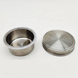Couvercle à <span class=keywords><strong>salade</strong></span> à large bouche en acier inoxydable de qualité alimentaire avec couvercle à double spirale pour canettes Mason de 70mm 86mm - Product Image 2