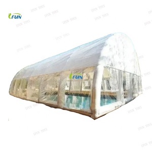 Couverture de piscine gonflable en PVC transparent et abri en forme de <span class=keywords><strong>bulle</strong></span> gonflable transparente pour événements - Product Image 2