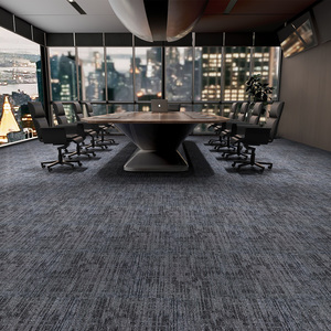 Wholesale Natural Stone Loop Pile Carpet Tiles Non-Slip Commercial Use Modern Striped Design 50x50 Floor Wall - Product Image 1