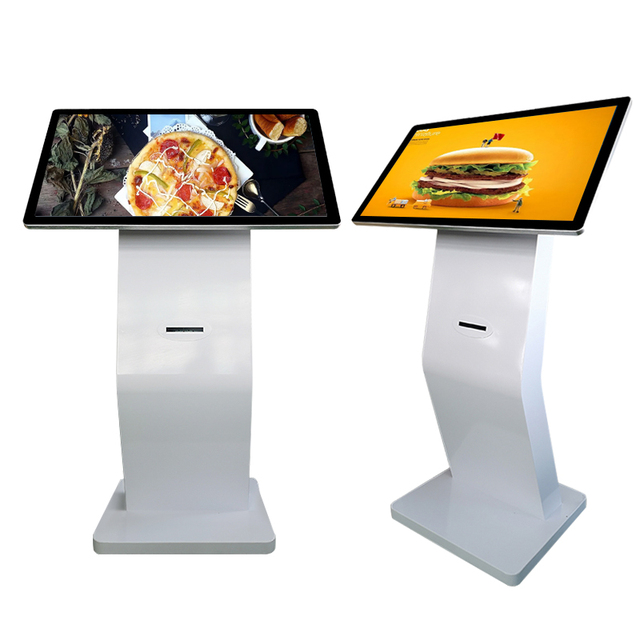 21.5'' Android Touch Screen Kiosk - Interactive Digital Signage Display with Built-in Printer, Floor Standing Commercial Player