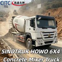 Camion malaxeur à béton SINOTRUK HOWO 6X4 pour le transport de ciment, avec tambour renforcé et dispositif de protection pour une utilisation sécurisée