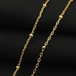Bất 14K Vàng Đầy Chuỗi Vệ Tinh <span class=keywords><strong>2Mm</strong></span> Đính Cườm 1Mm/<span class=keywords><strong>1</strong></span>.35Mm Liên Kết Chuỗi Vòng Đeo Tay Vòng Cổ Trang Sức Phụ Kiện Bóng Chuỗi - Product Image 5