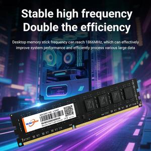 แรม Walram Memoria DDR3 1600Mhz แรม <span class=keywords><strong>DDR4</strong></span> 2666Mhz 16GB 8GB 4GB DIMM หน่วยความจำภายในคอมพิวเตอร์เดสก์ท็อป DDR 3 DDR 4 3200Mhz สำหรับพีซี - Product Image 2