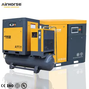 En stock compresseur d'air à vis 10bar 145psi 22KW avec réservoir d'air 800L/sécheur frigorifique pour machine CNC
