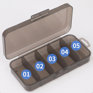 Boîte à pêche à 5 compartiments <span class=keywords><strong>pour</strong></span> têtes <span class=keywords><strong>de</strong></span> jig, leurres souples, boîte <span class=keywords><strong>de</strong></span> <span class=keywords><strong>rangement</strong></span> en plastique <span class=keywords><strong>pour</strong></span> accessoires <span class=keywords><strong>de</strong></span> pêche et petites pièces - Product Image 2