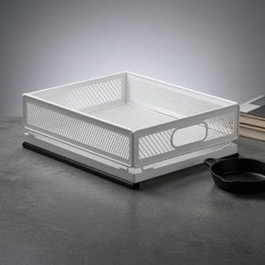 Étagère de comptoir en fil métallique, panier coulissant pour évier, support pliable pour rangement de cuisine, étagère à épices sans installation - Product Image 4