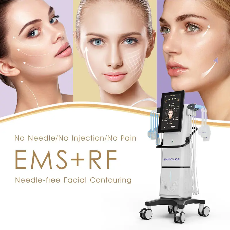 Mới đến EMS RF Mặt thắt chặt chống lão hóa Massager Microcurrent mặt nâng máy