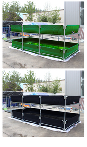 Marco de tubo galvanizado prefabricado, tanque de agua, <span class=keywords><strong>estanque</strong></span>, <span class=keywords><strong>lona</strong></span> para acuicultura, ganado, almacenamiento de agua - Product Image 4