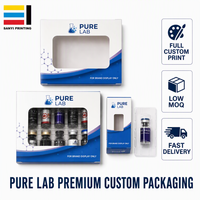 Boîte personnalisée pour 10 flacons, adaptée aux flacons en verre de 3 ml et 10 ml, boîte d'emballage pour présentation