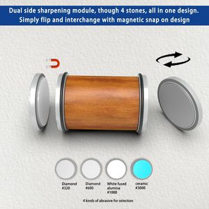 2025 Kitchen Portable Diamond Mini Roller <b>Knife</b> <b>Sharpener</b> Set Fixed Angle Professional Rolling <b>Knife</b> Sharpening Kit with Angle - Product Image 4