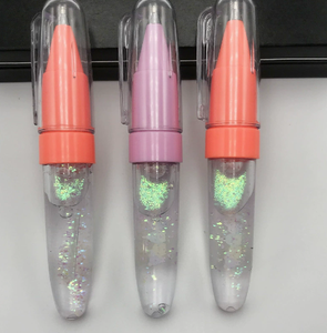 Stylo bille flottant en gros avec carte insérée personnalisée, stylo flottant 3D multicolore en plastique - Product Image 5