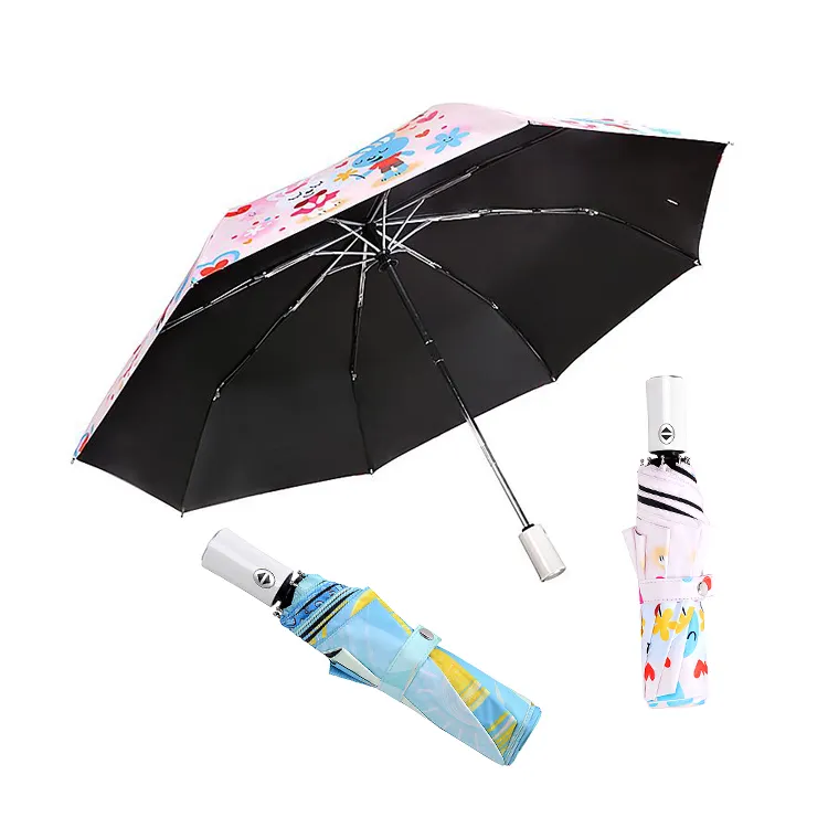 trending products 2023 new arrivals umbrella with logo fold repel windproof travel folding umbrella with custom printing