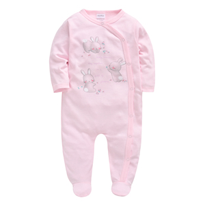 Vêtements pour bébés : Combinaison pour nouveau-né, barboteuse pour garçons et filles, avec impression mignonne et étiquette personnalisée, vente en gros - Product Image 4