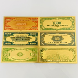 24K金箔入り紙幣 1928年米国ドル紙幣 模造紙幣 デジタル印刷 24K金箔ドル紙幣 - Product Image 6