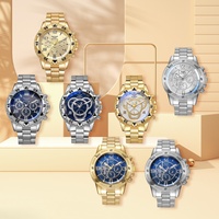 Nouvel ensemble cadeau de montre pour homme, 7 pièces, en alliage de quartz, avec cadran à aiguilles en acrylique, tendance, pour un look différent chaque jour, cadeau d'anniversaire idéal