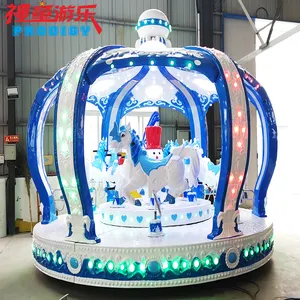 Sân chơi công viên giải trí thiết bị 12 Chỗ trẻ em Carousel vui vẻ đi vòng ngựa để bán