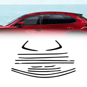 <span class=keywords><strong>Accesorios</strong></span> Personalizados para Automóviles, Moldura Decorativa Negra para Ventanas de Puerta Cromada, Tira Decorativa para <span class=keywords><strong>Mazda</strong></span> <span class=keywords><strong>CX</strong></span>-<span class=keywords><strong>30</strong></span> 2019-2025 - Product Image 1