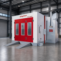 Solution tout-en-un Premium : Cabines de peinture automobiles diesel 43 kW 80 ° Cabine de peinture automobile professionnelle C pour la peinture au four