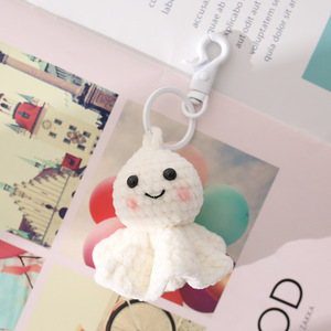 Pendentif poupée Sunny Day fait main au crochet, tissé en fil <span class=keywords><strong>de</strong></span> laine <span class=keywords><strong>pour</strong></span> filles, produit fini fait main par <span class=keywords><strong>maman</strong></span> <span class=keywords><strong>pour</strong></span> accrocher au sac - Product Image 4