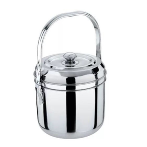 หม้อซุปสเตนเลสสตีลเป็นมิตรต่อสิ่งแวดล้อมสำหรับตั้งแคมป์หม้อต้มน้ำร้อนไม่มีไฟใหม่เครื่องล้างจานปลอดภัยพร้อมเตาแก็ส7L-9LOutdoor - Product Image 1