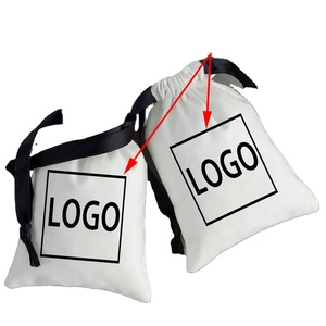 Custom Biodegradable Cotton Drawstring Pouch <b>Bag</b> for Jewellery Packing with <b>Personalised</b> Logo Printing - Product Image 1