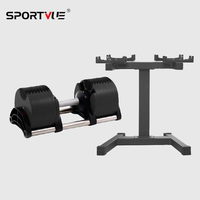 Équipement de fitness, haltères réglables en acier pour salle de sport, 20-45 kg, pour musculation, personnalisables, durables, antidérapants, poignée confortable, CE