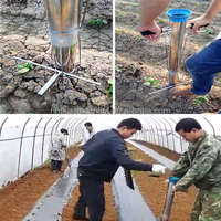 Semoir et transplanteur manuel à double poignée efficace pour une plantation facile des légumes de jardin