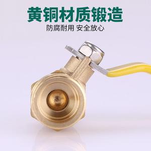 Agricultural Ball Valve 1/2 In Bronze Double Male Thread For Pesticide Sprayer - Product Image 3
